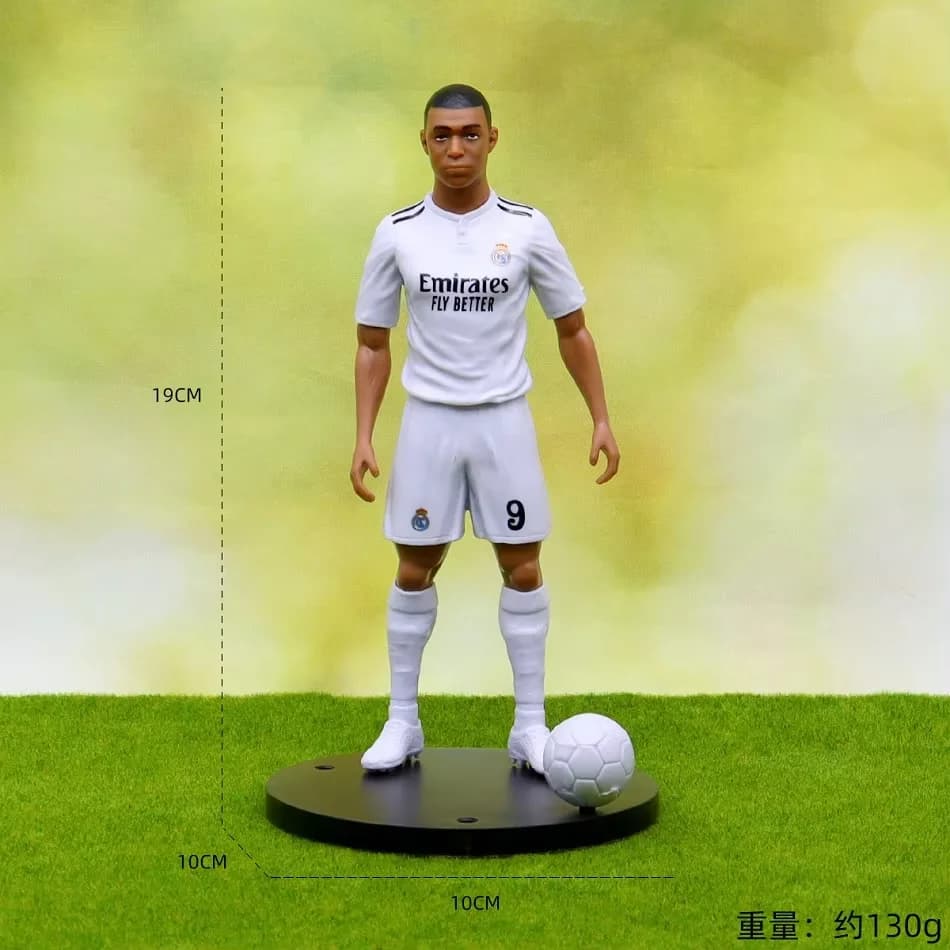 Soccer Player Action Figure with Base and Ball