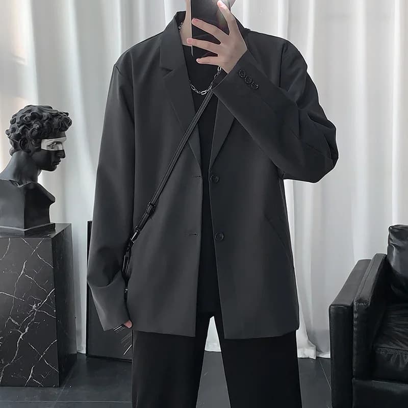 Men's Casual Solid Blazer Long Sleeve