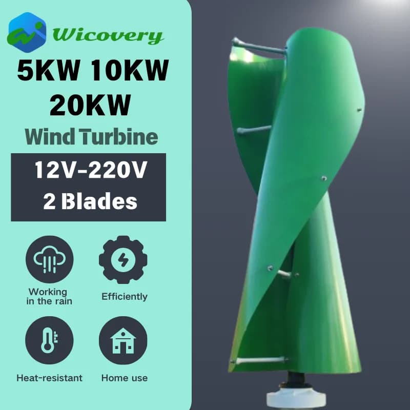 High Power Wind Turbine 5KW 10KW 20KW Includes Controller Inverter For Home Use 220V 380V 120V Wind Turbine Generator Windmill