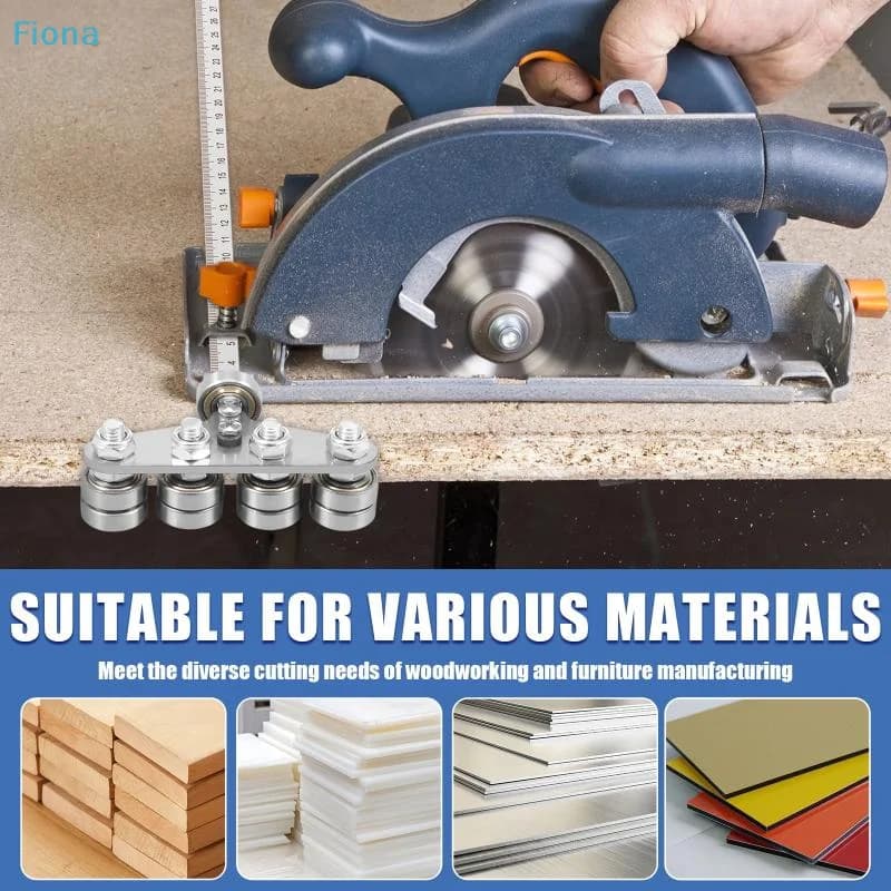 Circular Saw Straight Edge Guide with Roller Bearing