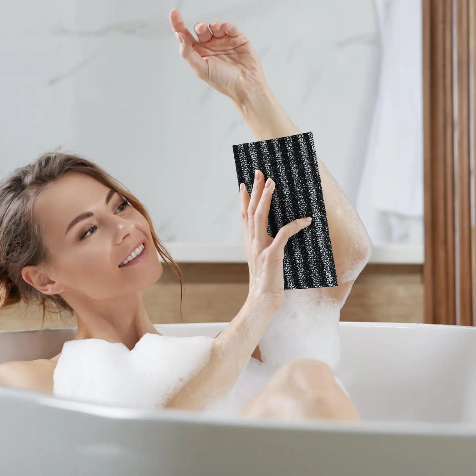 Body Exfoliator Towel Back Scrubber