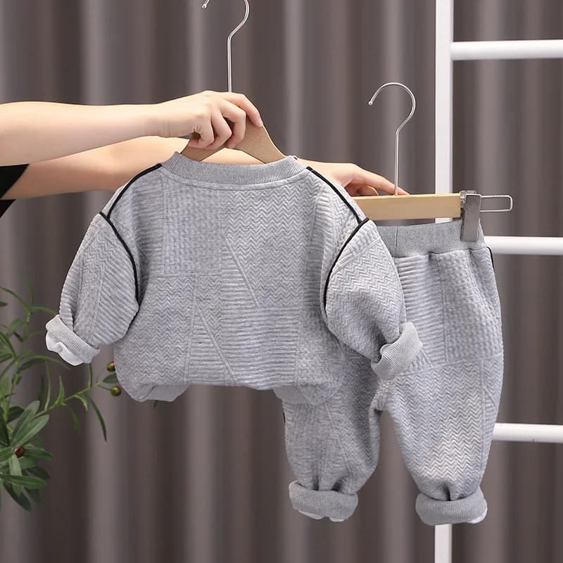 Kids Cartoon Long-Sleeve Sweater and Pants Set