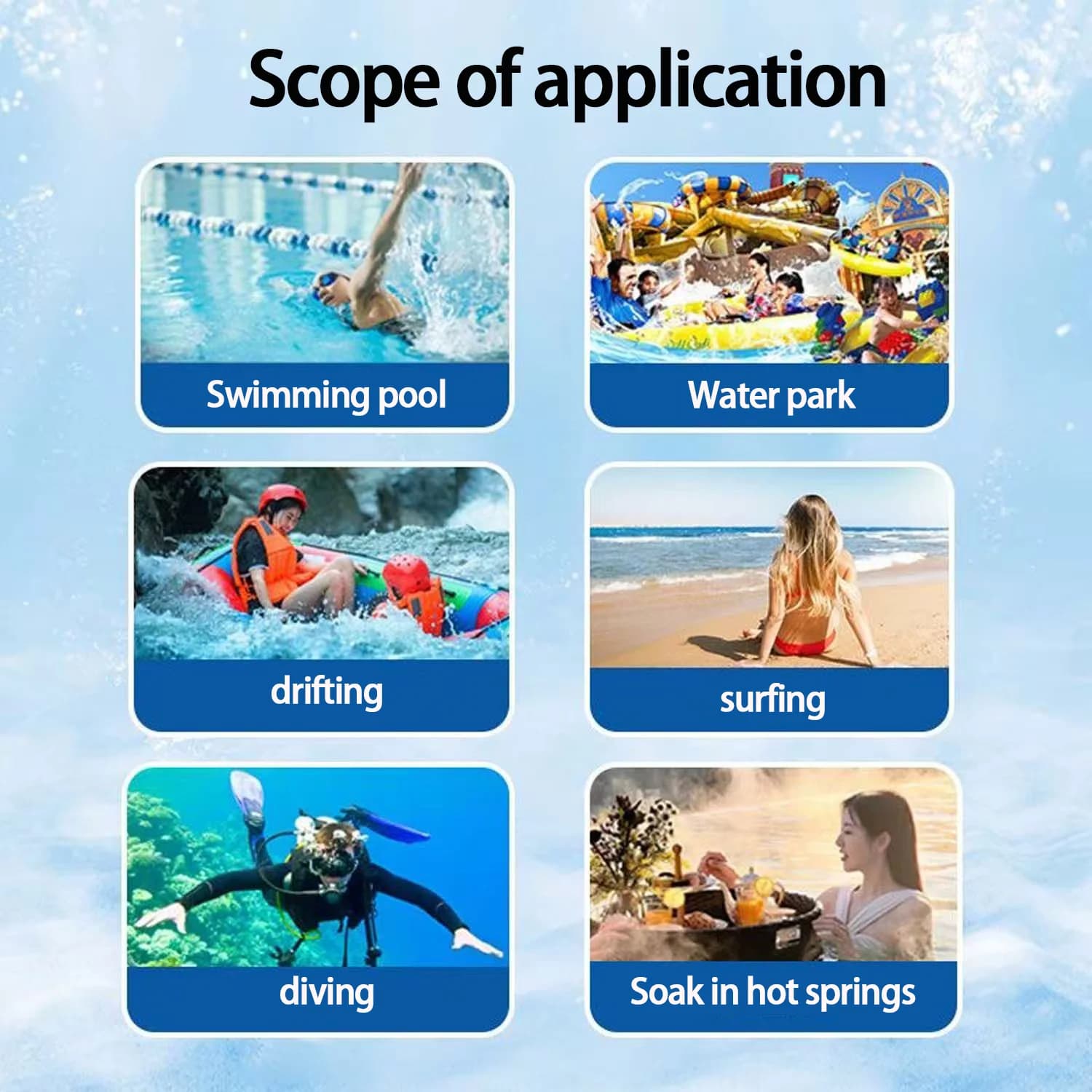 Women's Silicone Waterproof Swimwear Set