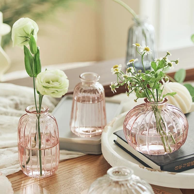 Clear Glass Minimalist Flower Vase