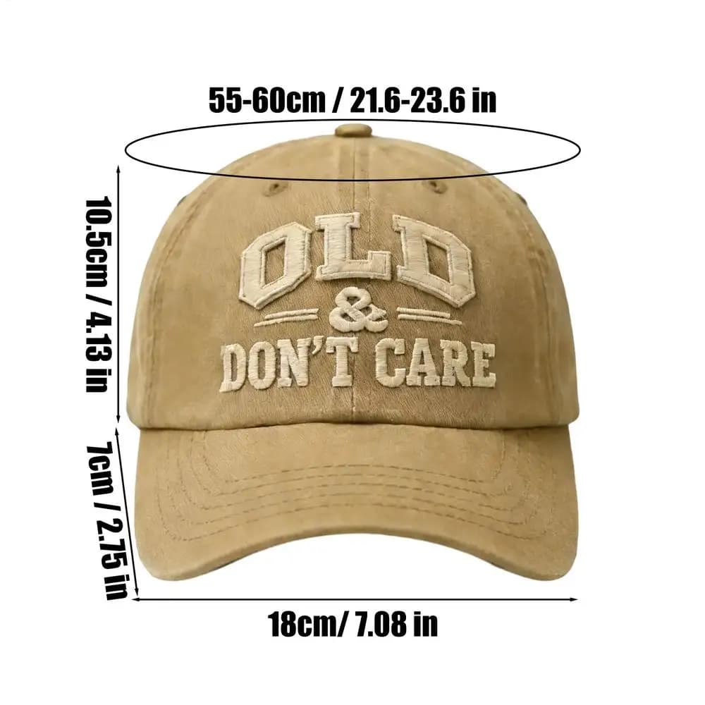 Don't Care Embroidered Vintage Baseball Cap