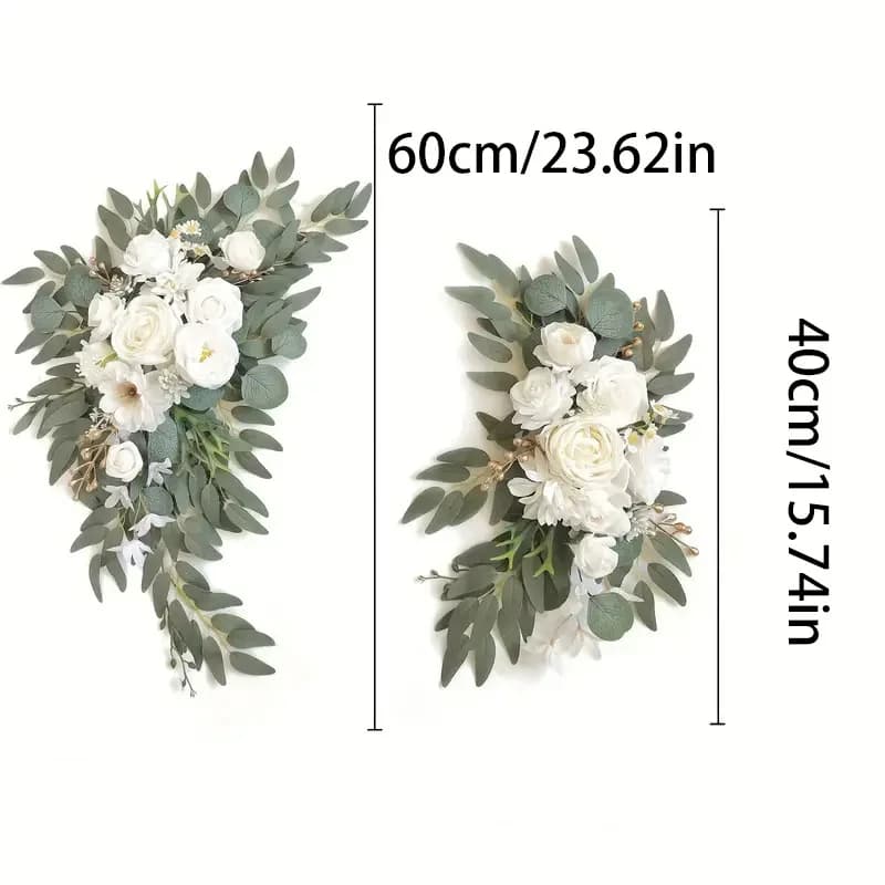 Boho Arch Flowers Kit Dusty Rose Blue Eucalyptus