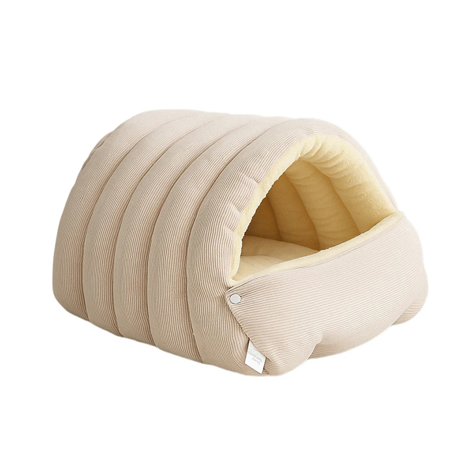 Removable Plush Pet Cave Bed