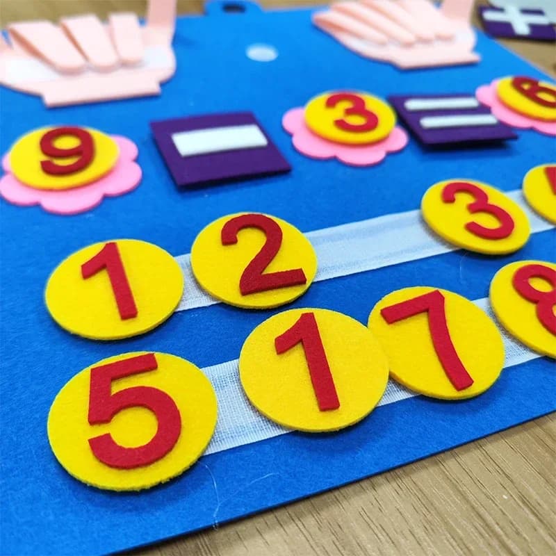 Children Early Education Enlightenment Cognitive Mathematics Busy Board Felt Board Montessori Toys Math for Kids Toys Gifts