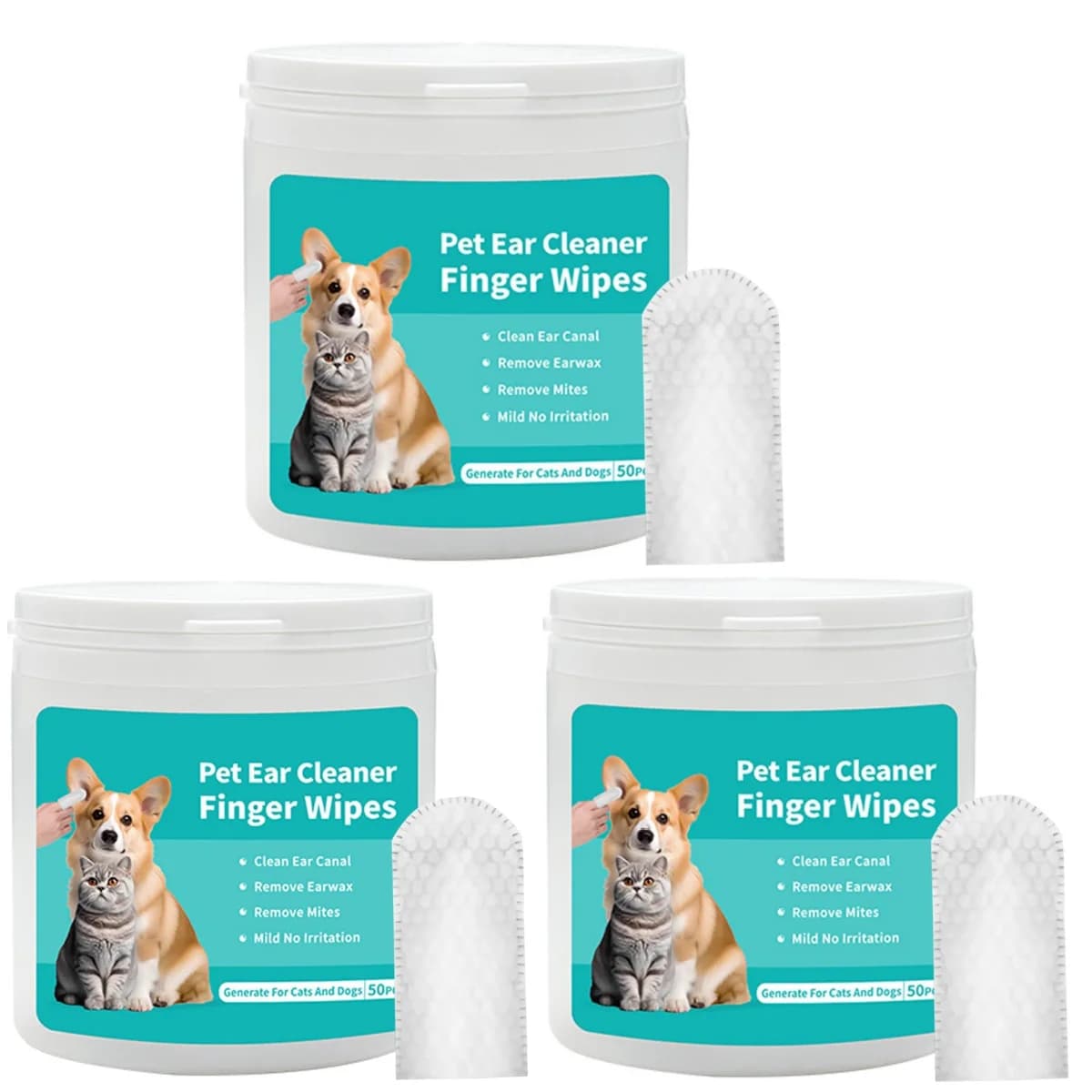 Dog Ear Wipes for Cleaning & Odor Removal