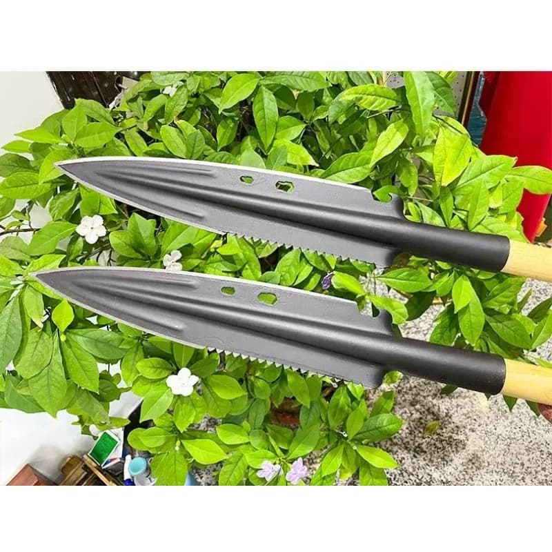 Hand-forged integrated long agricultural tools, multi-functional practical tools for chopping firewood and animal husbandry