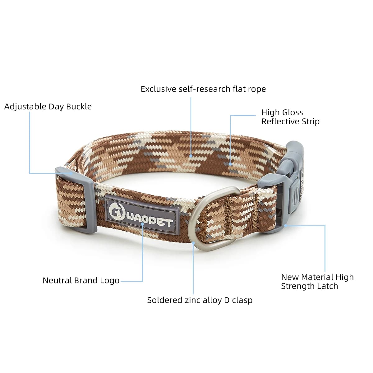Durable Dog Collar with Leash for Training