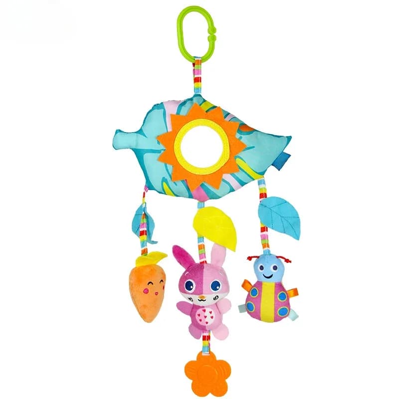 Baby Toys for 0 3 6 12 Months Rainbow Activity Plush Animal Stroller Hanging Toy for Baby Car Seat Crib Travel Sensory Baby Toys