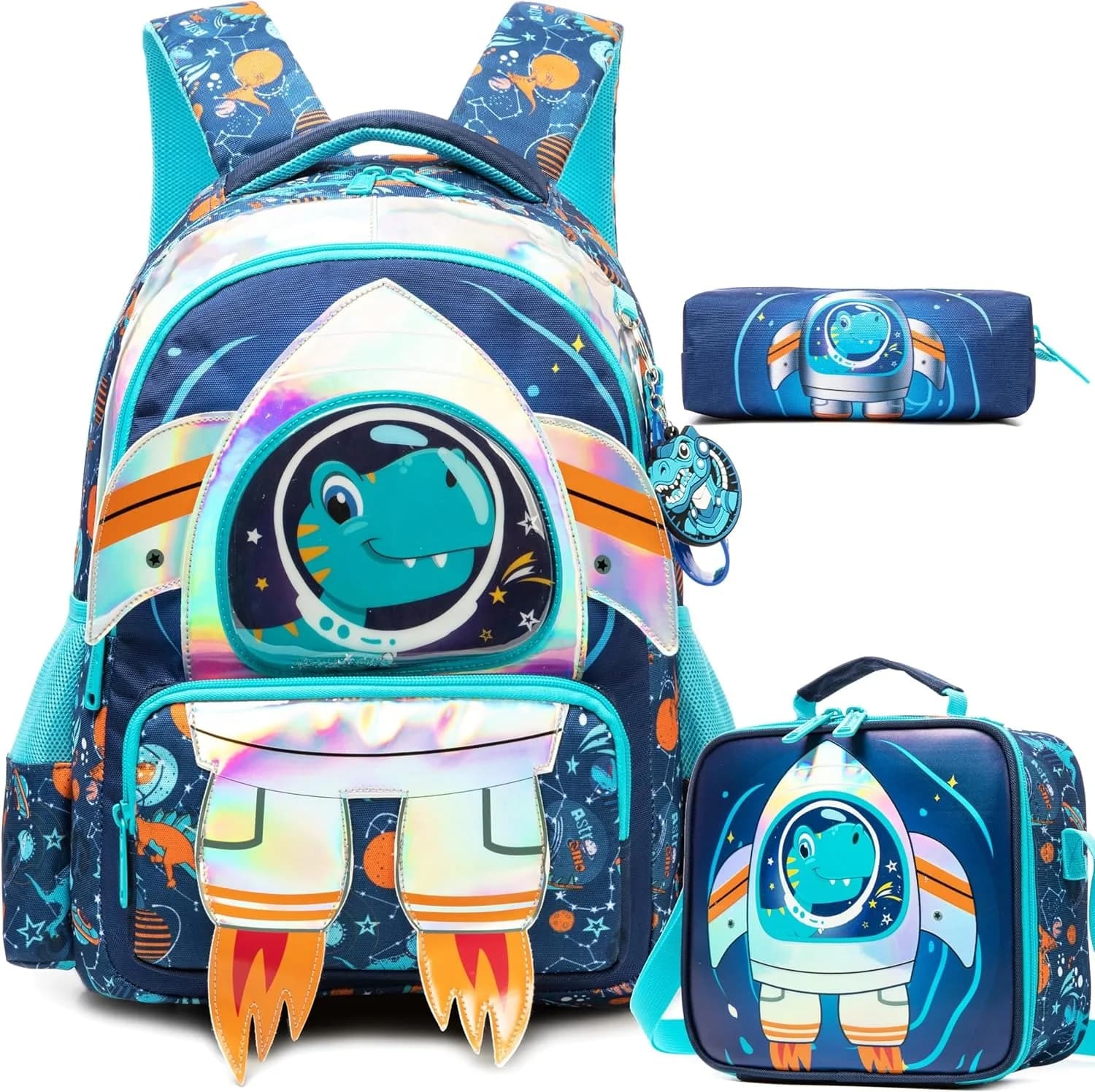 Girls School Backpack with Lunch Tote Set