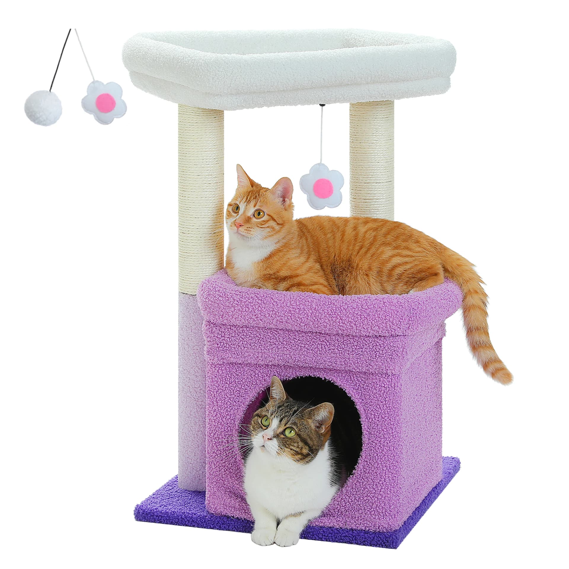 Cat Tree Tower with Condo and Sisal Posts