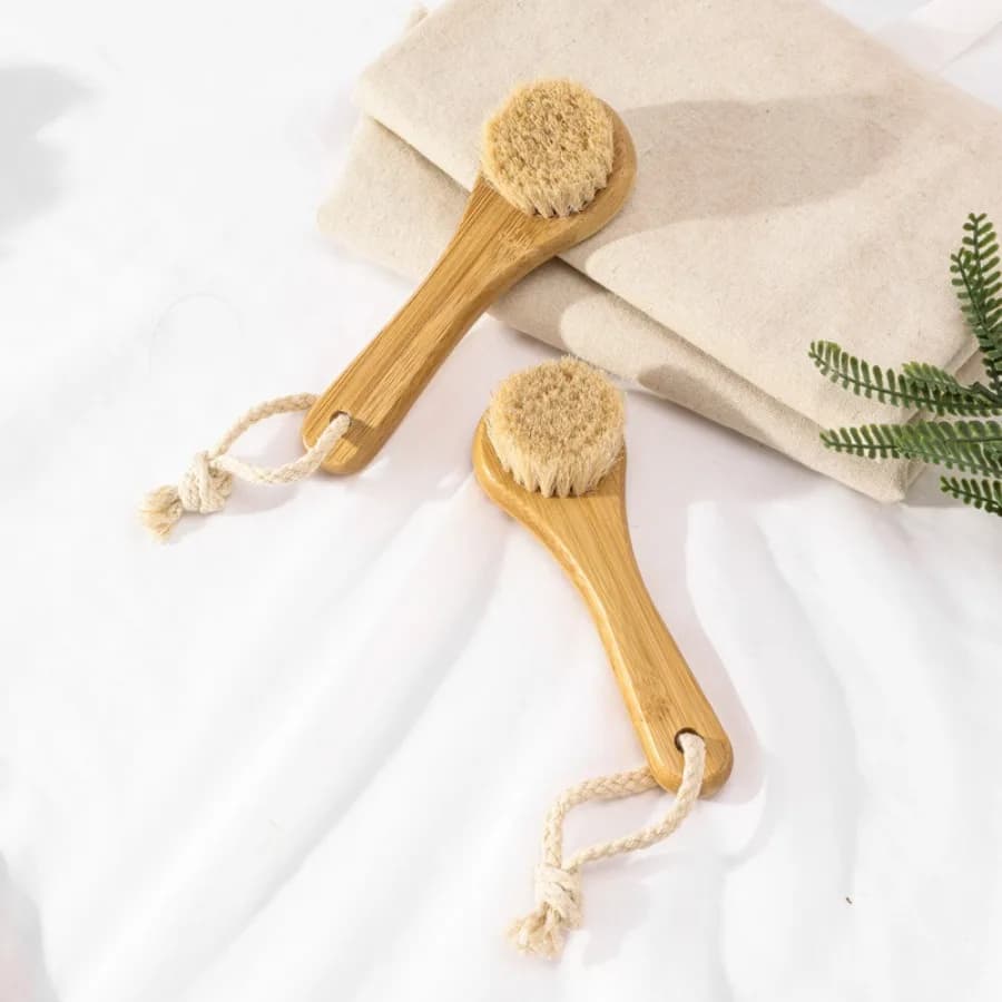 Wooden Facial Exfoliating Brush