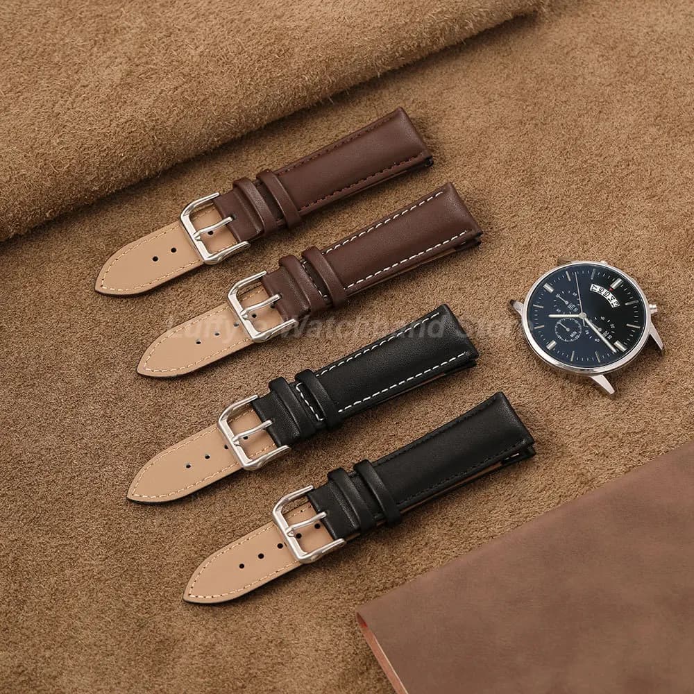 Vintage PU Leather Watch Strap