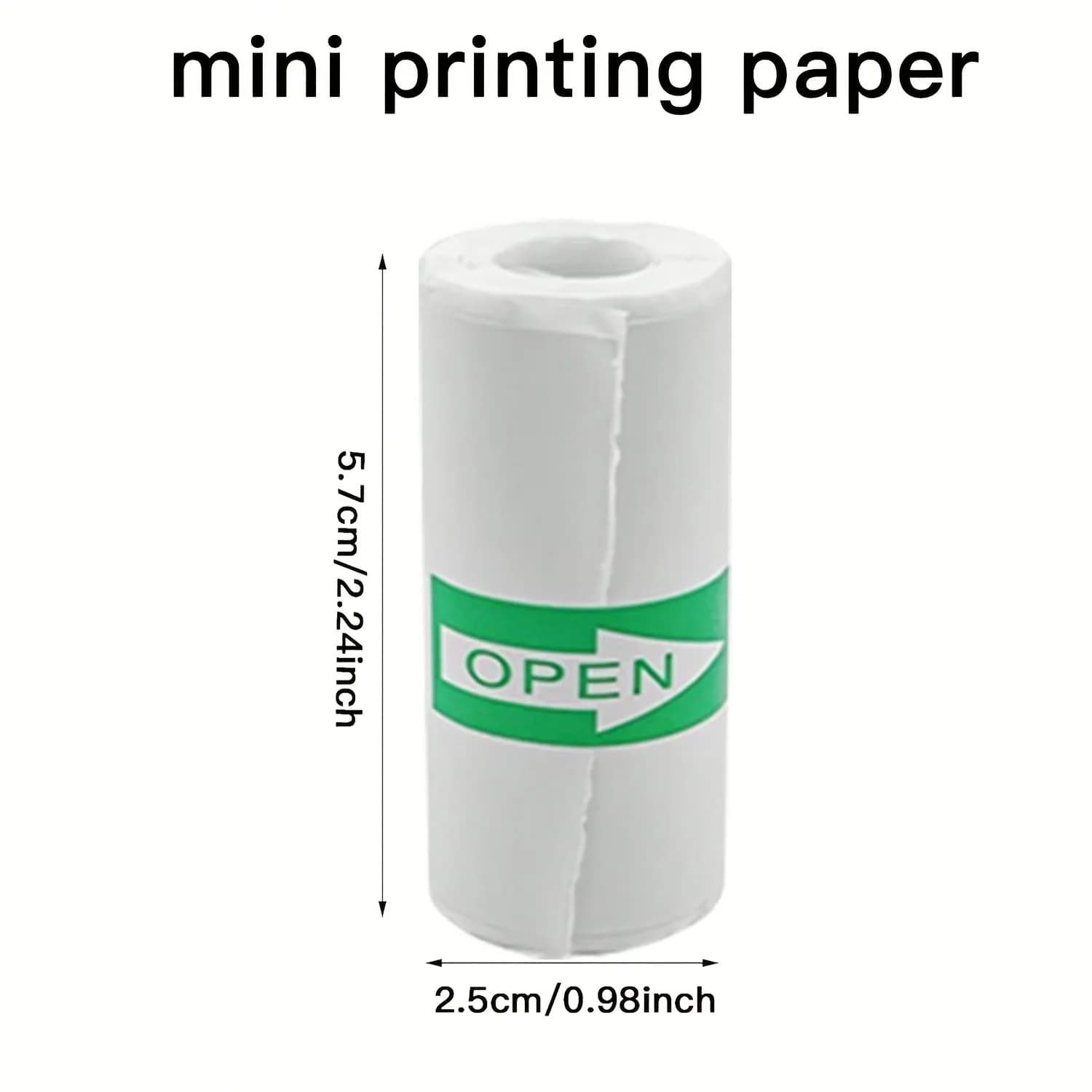 Thermal Sticker Paper Rolls 57x25mm White
