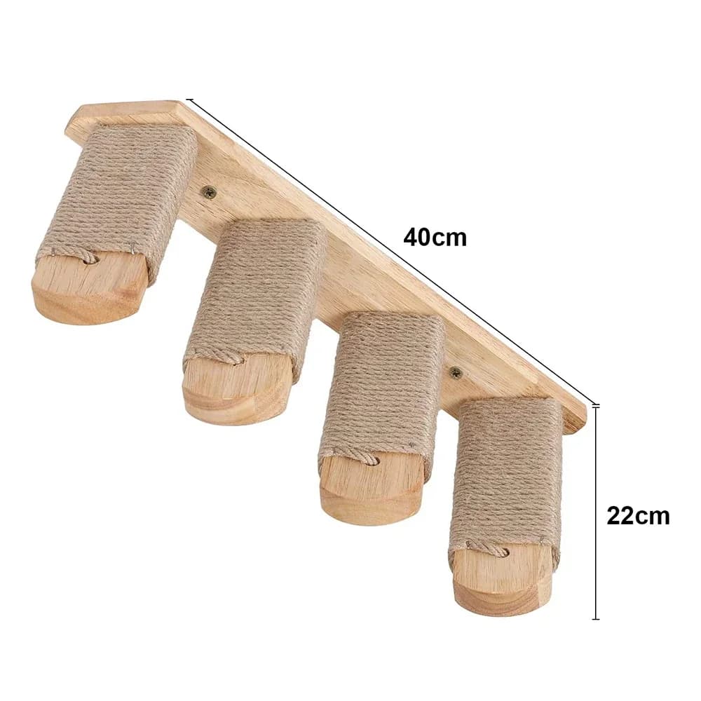 Wall-Mounted Cat Climber Set with Shelves
