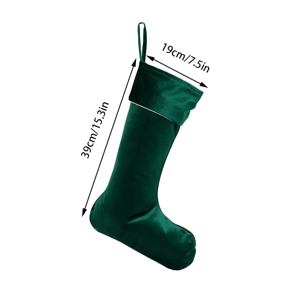 Velvet Christmas Stocking for Kids