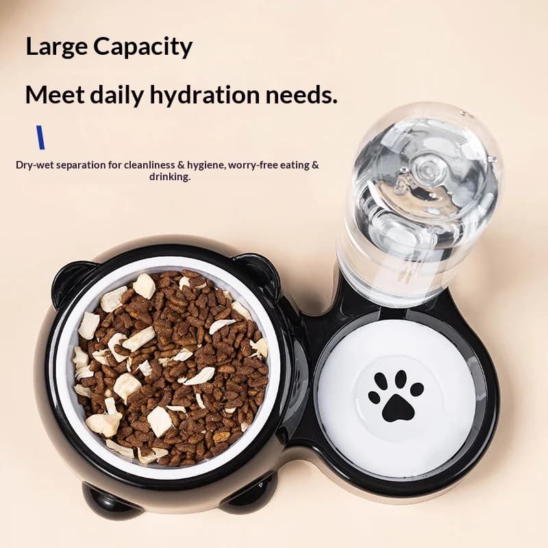 Elevated Dual Pet Feeder Bowl