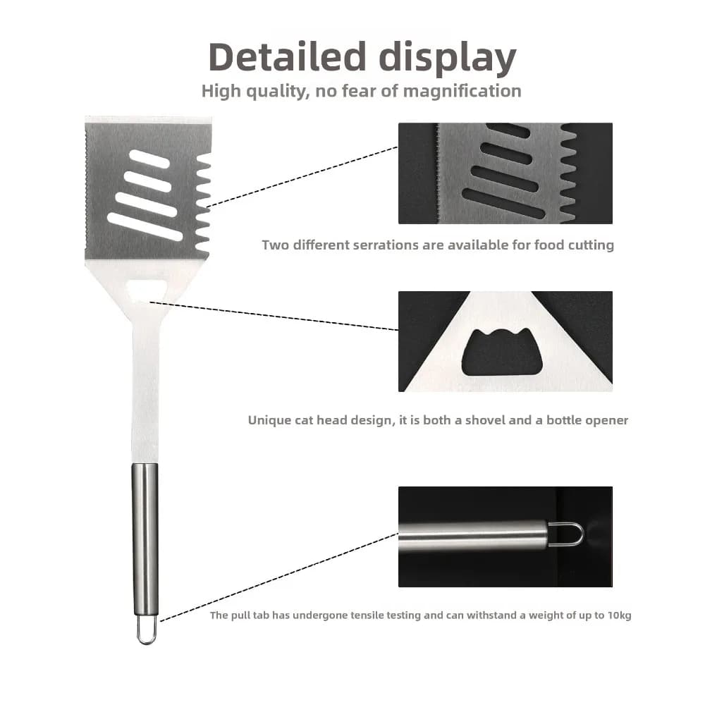 Essential Barbecue Tools, Tool Set, BBQ Combo Grill Accessories, Outdoor Barbecue Tools