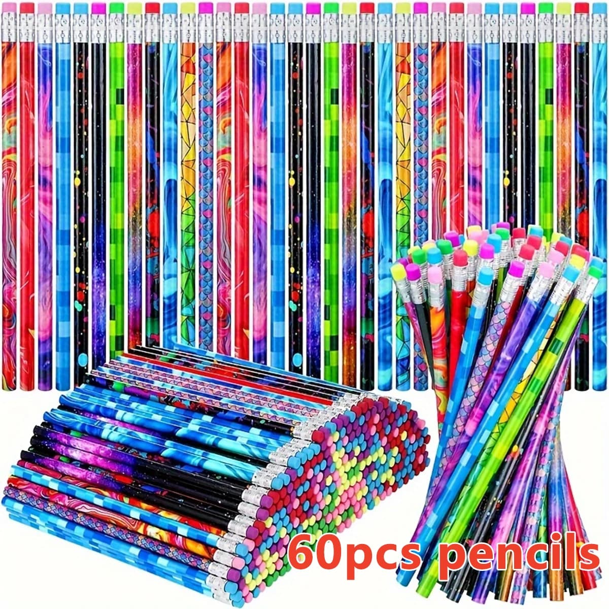Wooden Pencils with Erasers