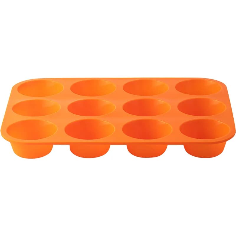 Silicone 12-Hole Baking Mold For Chocolate Cupcakes