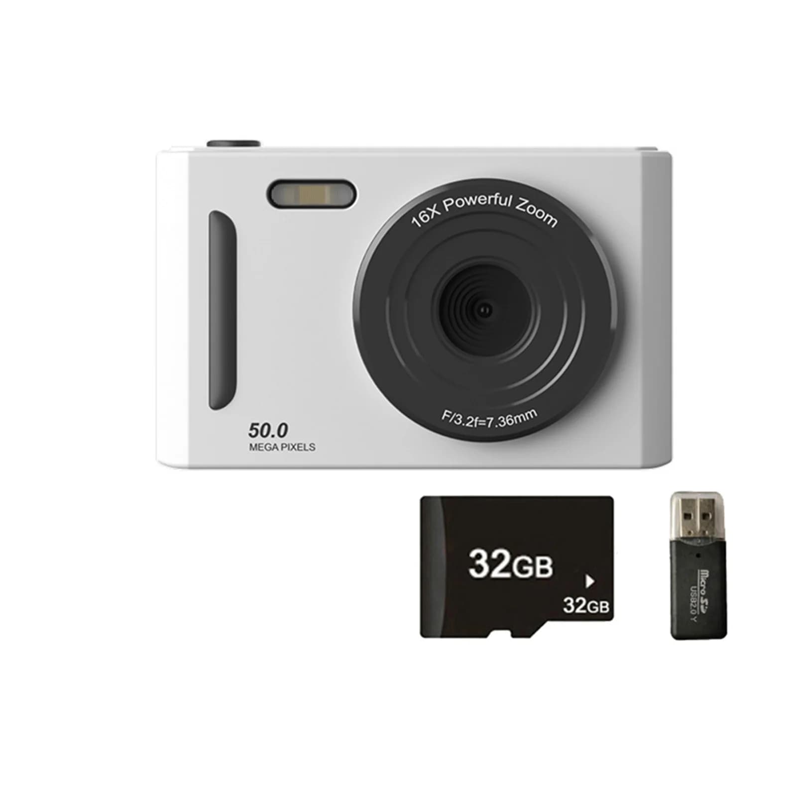4K Dual Camera with Auto Focus and LED Fill Light