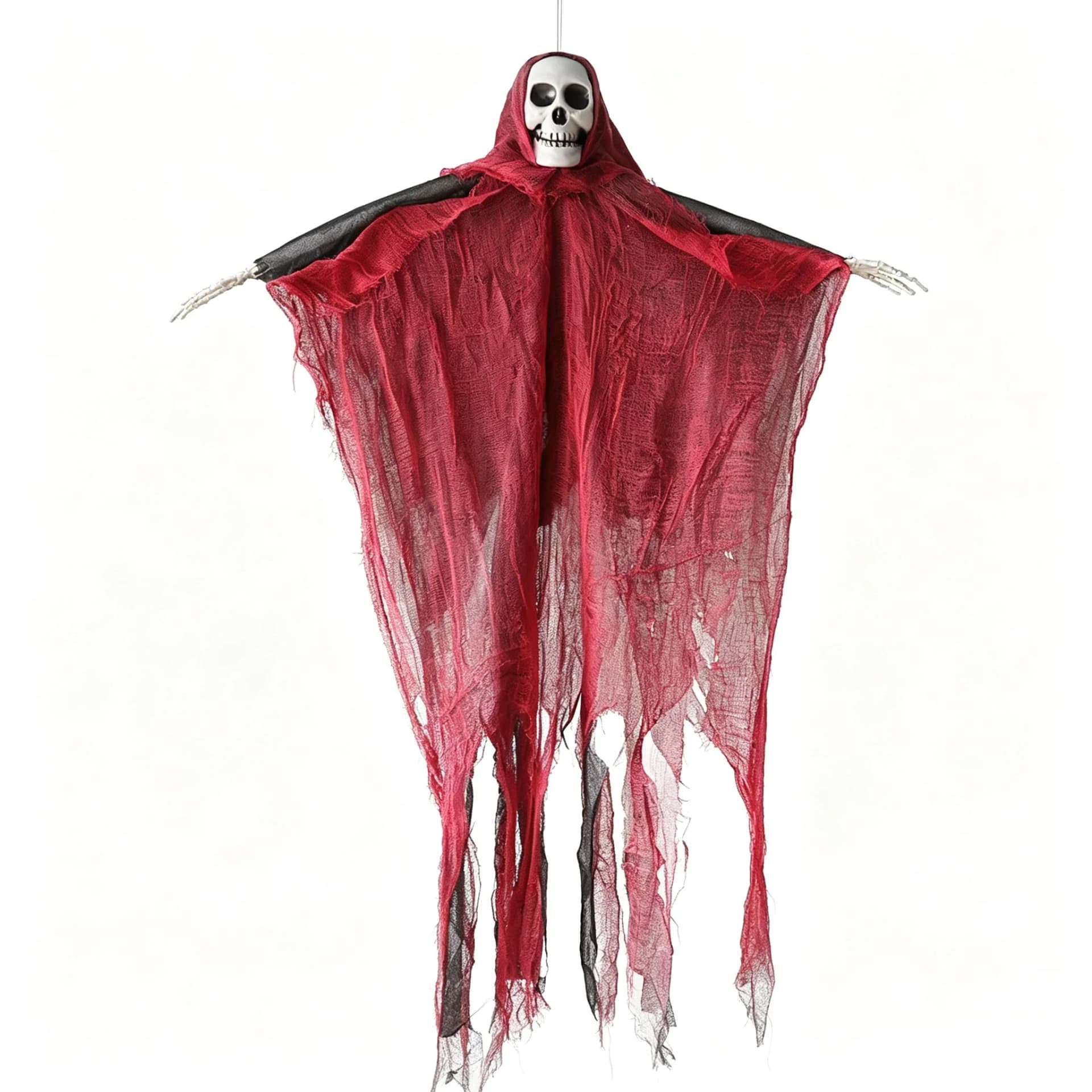 Halloween Tattered Gauze Skeleton Ghost Decoration