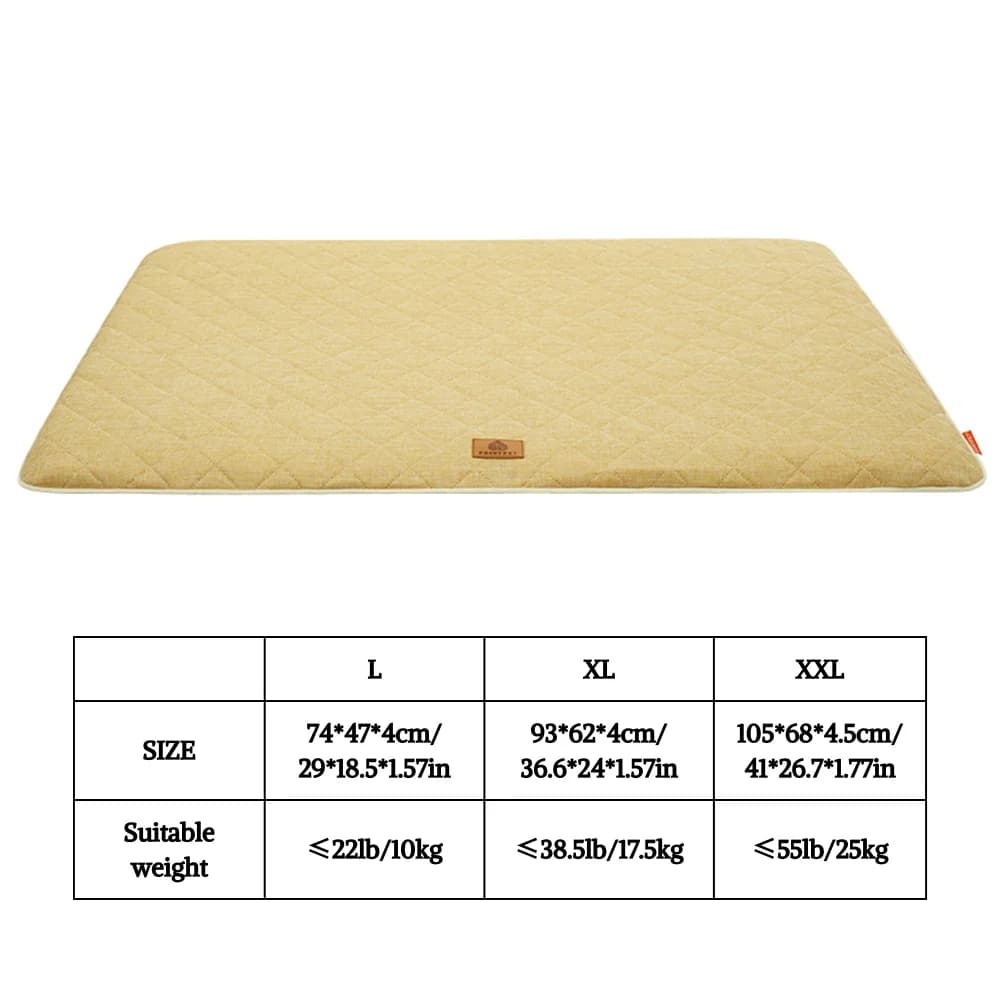 Winter Dog Bed Mat for Medium Large Dogs