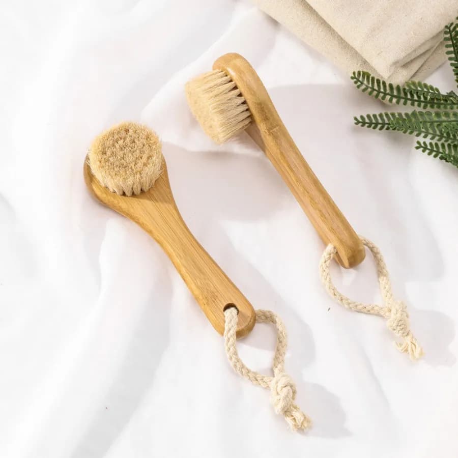 Wooden Facial Exfoliating Brush