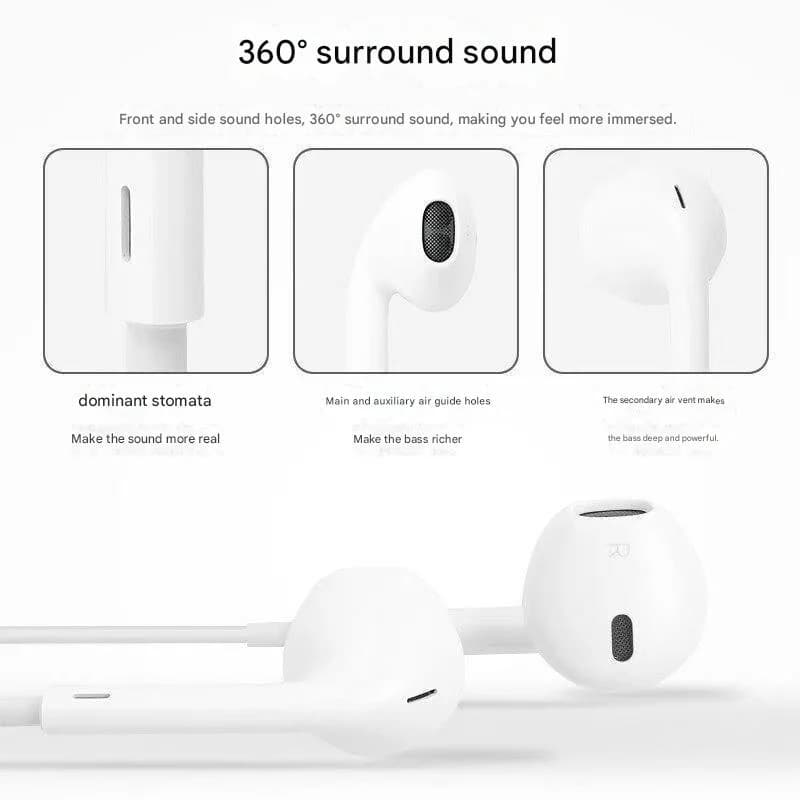 Wired In-Ear Headphones with Microphone