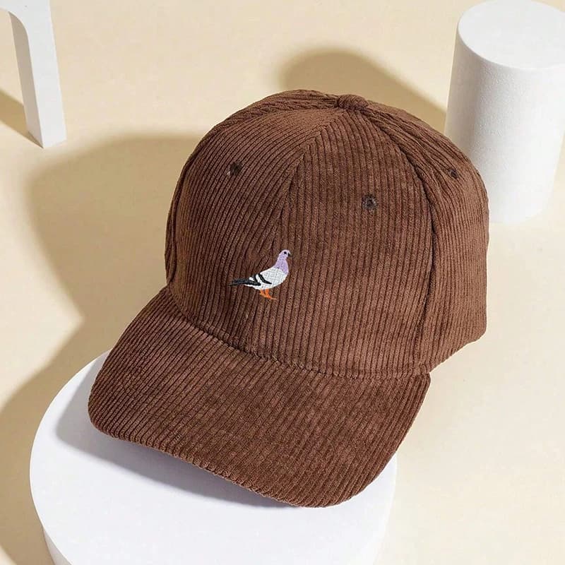 Pigeon Embroidery Baseball Cap