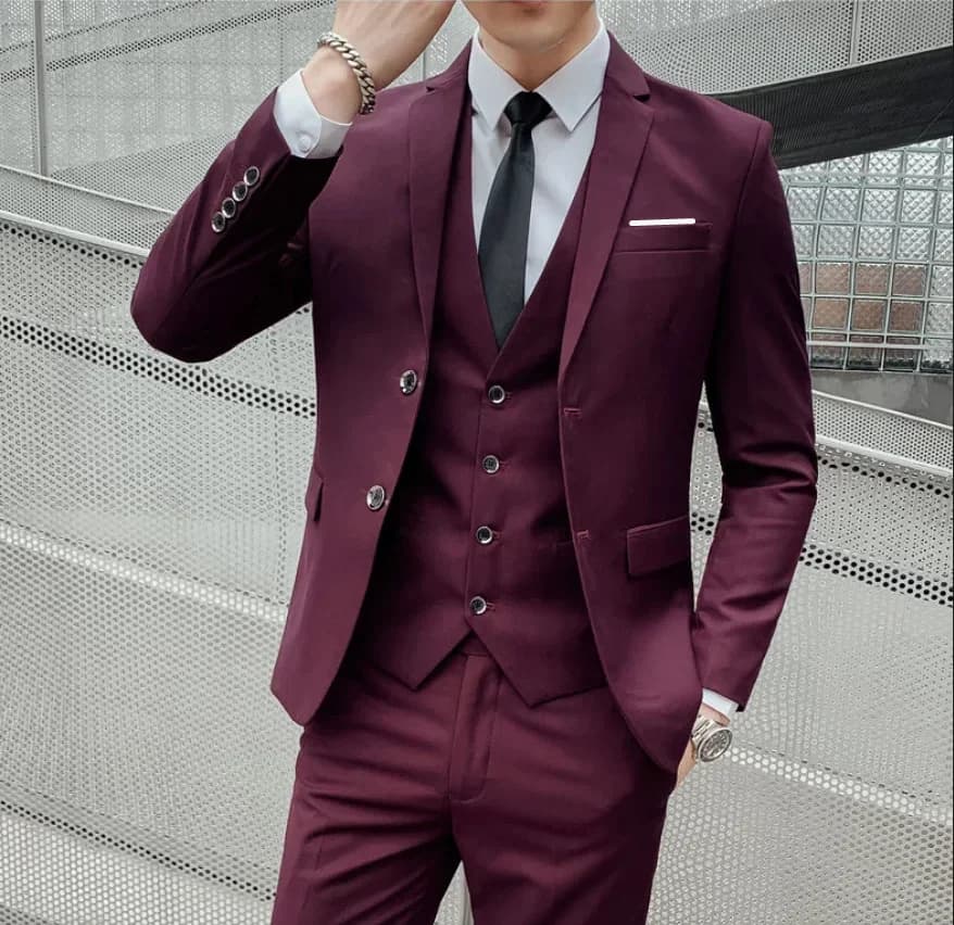 Men's Three-Piece Business Suit