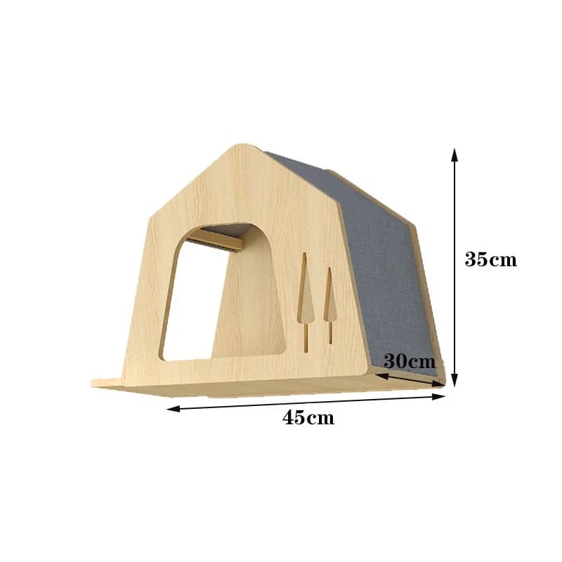 Wooden Wall Climbing Set for Cats