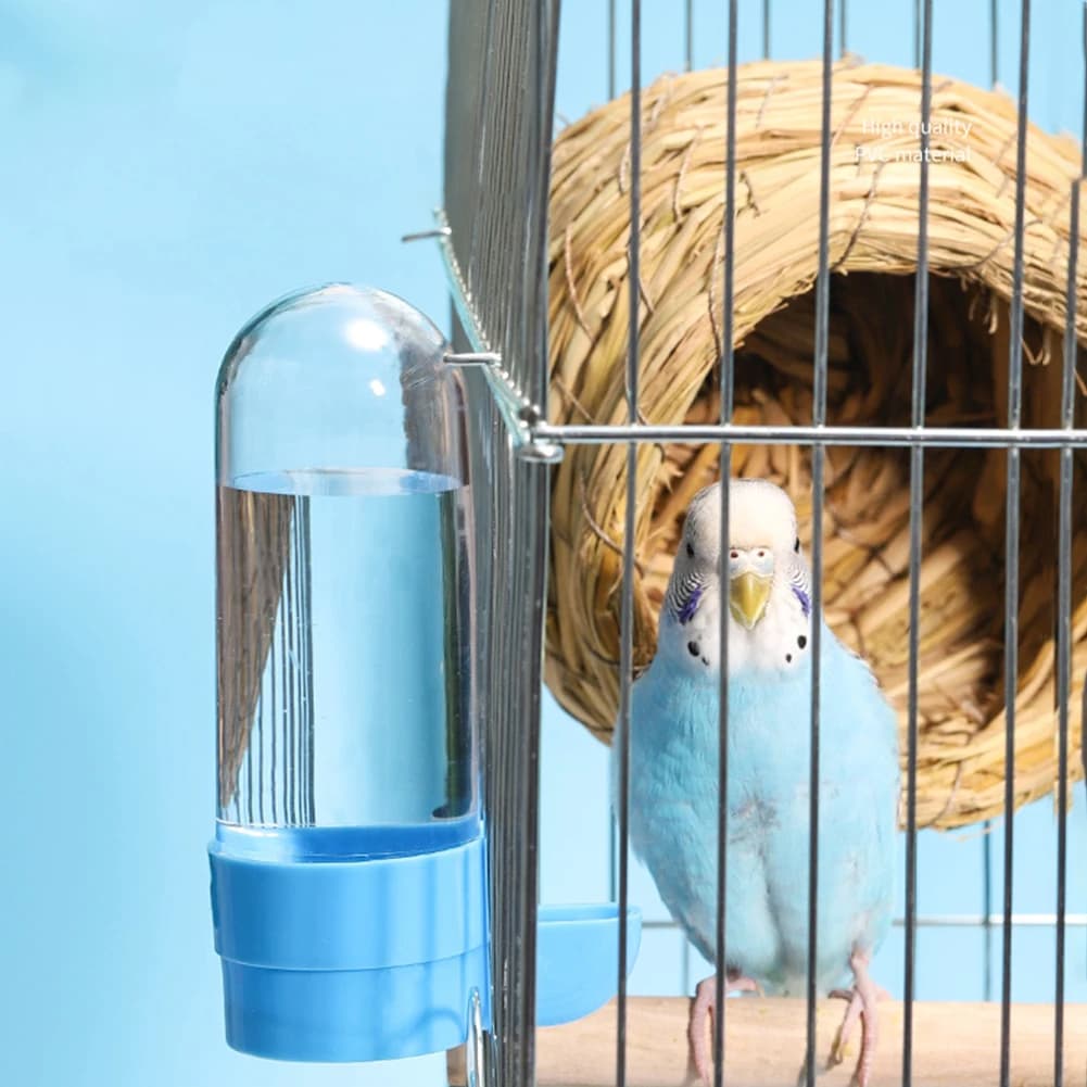 Bird Water Drinker Bottle with Cage Clip