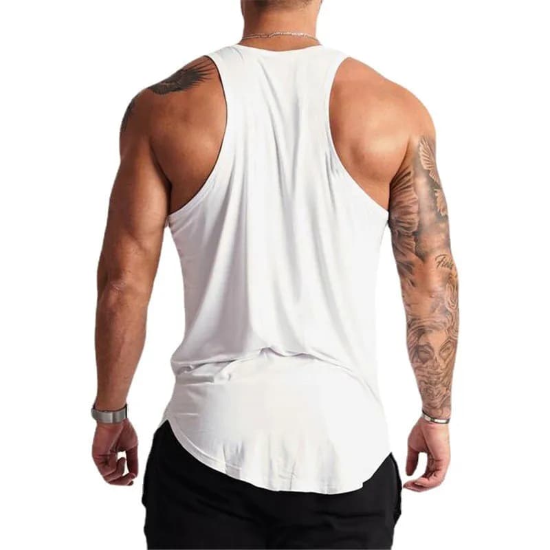 Mens Bodybuilding Clothing Fitness Sportwear Muscle Tank Tops Summer Cotton Running Casaul Vests Gym Workout Sleeveless Shirts