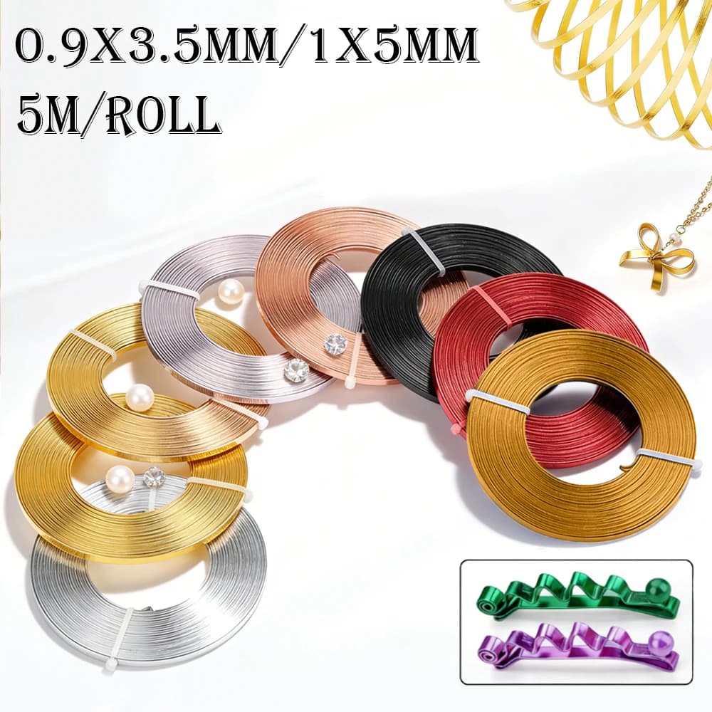 Flat Aluminum Craft Wire for Jewelry Making