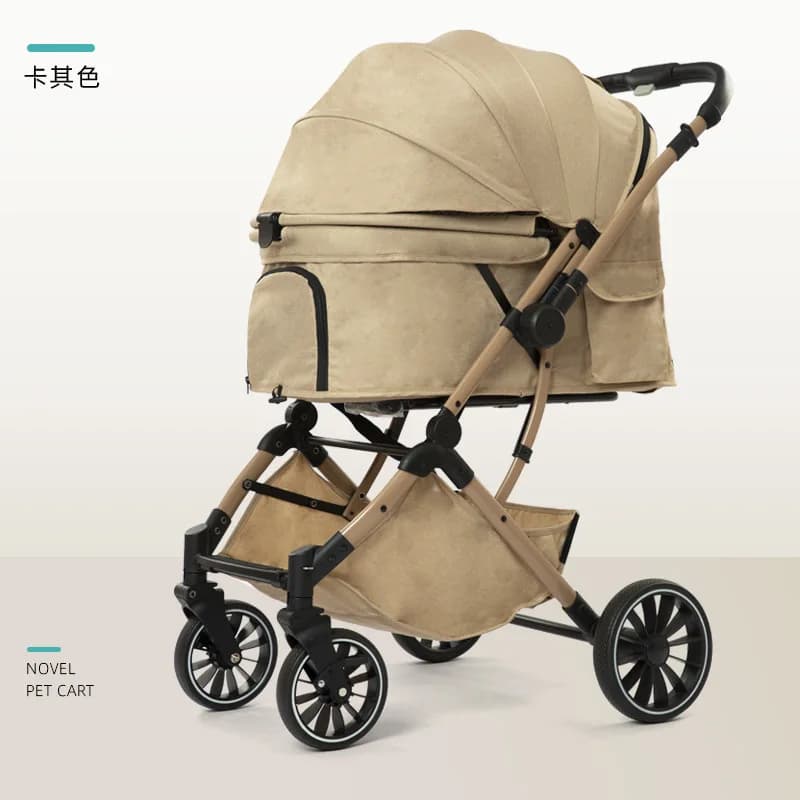 Folding Pet Stroller Portable Carrier Dogs Cats