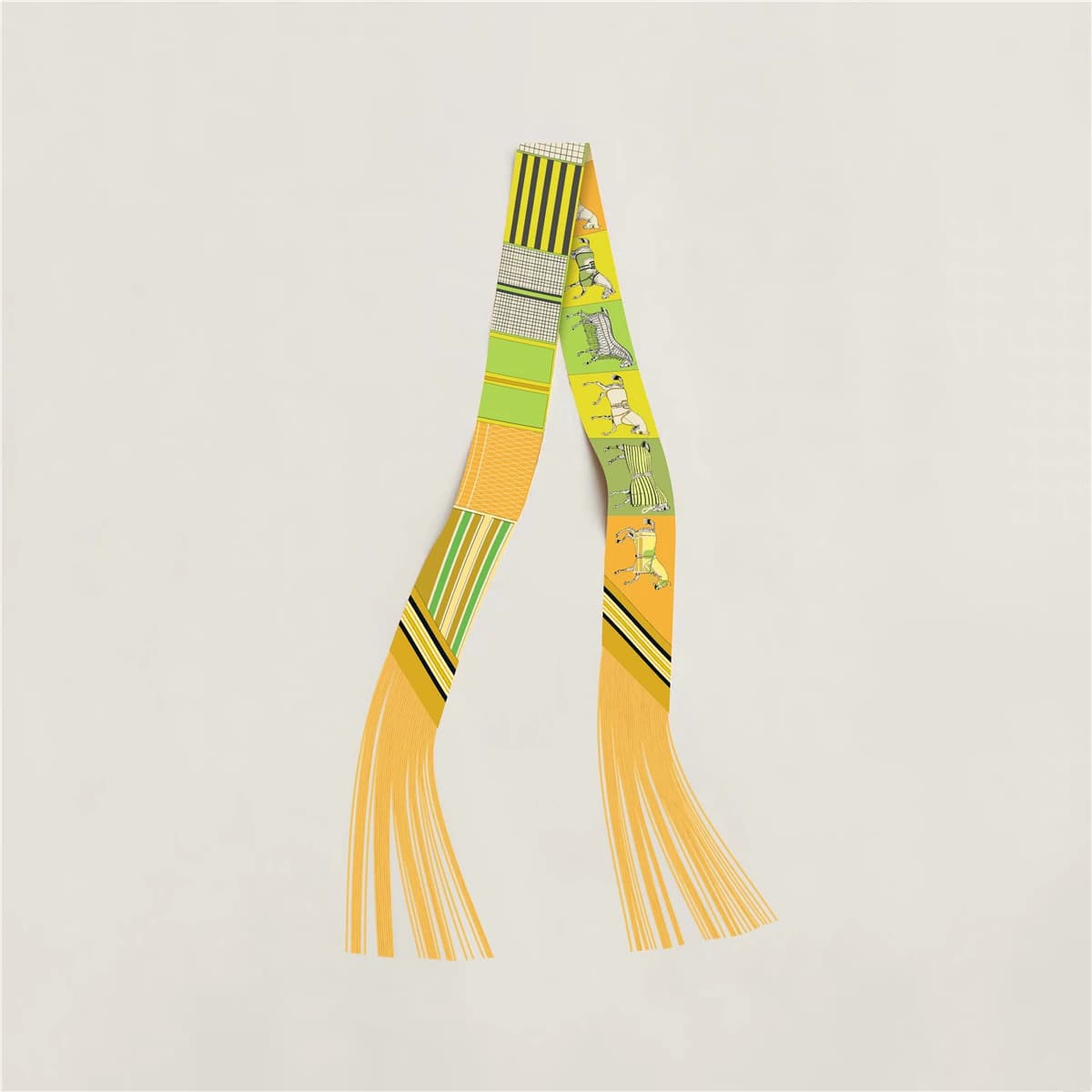 Tassel Scarf Fashion Design Women Scarf Brand Silk Scarf Hair Headband Foulard Skinny Bag Scarves Neckerchief Handbag Decoration