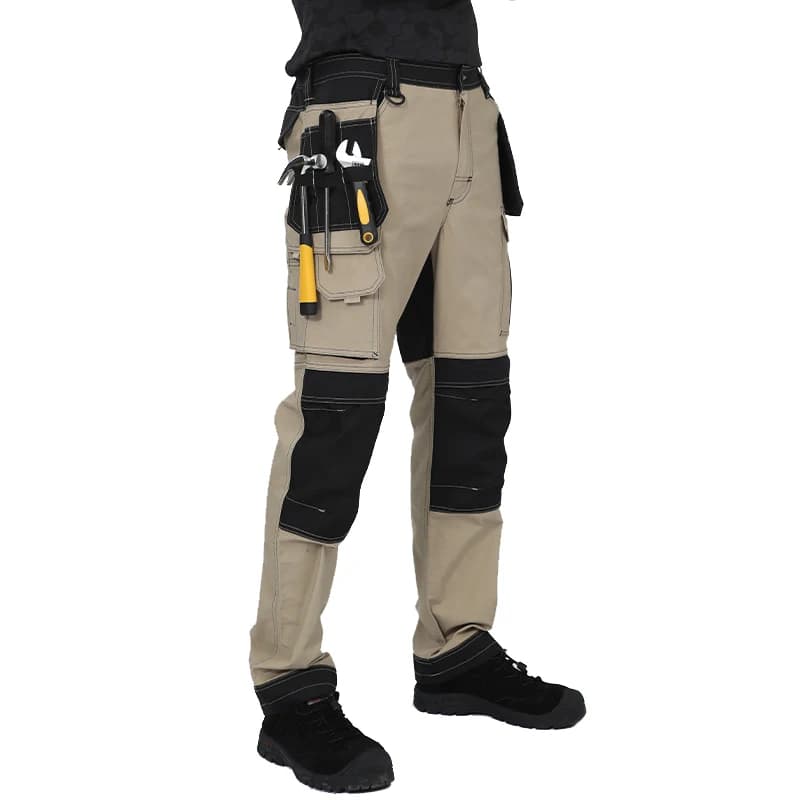 Men's Multifunctional Work Pants with Reflective Tape