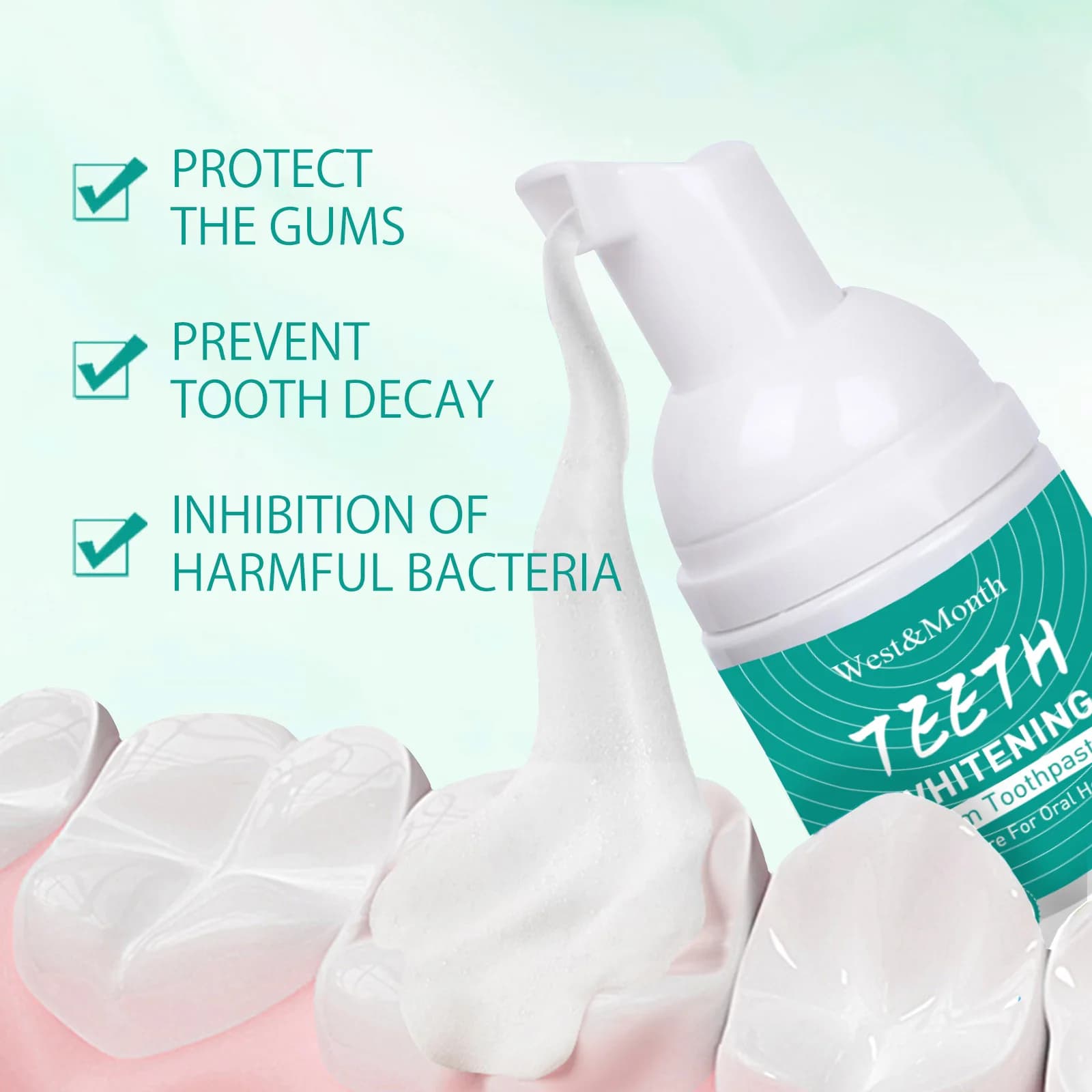 Whitening Foam Toothpaste Mousse