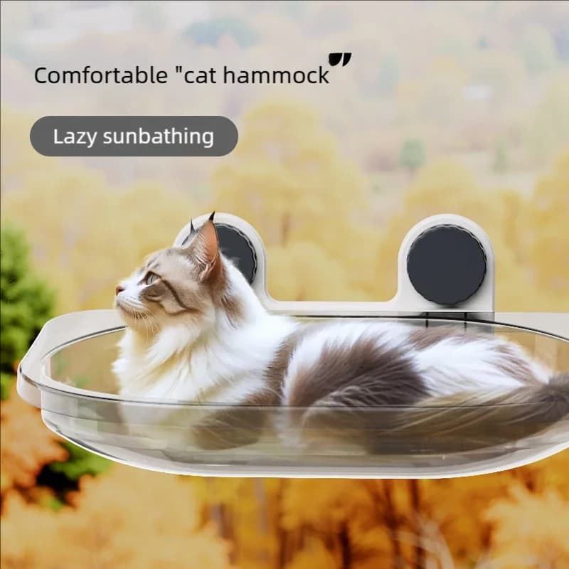 Clear Window Hammock Bed for Cats