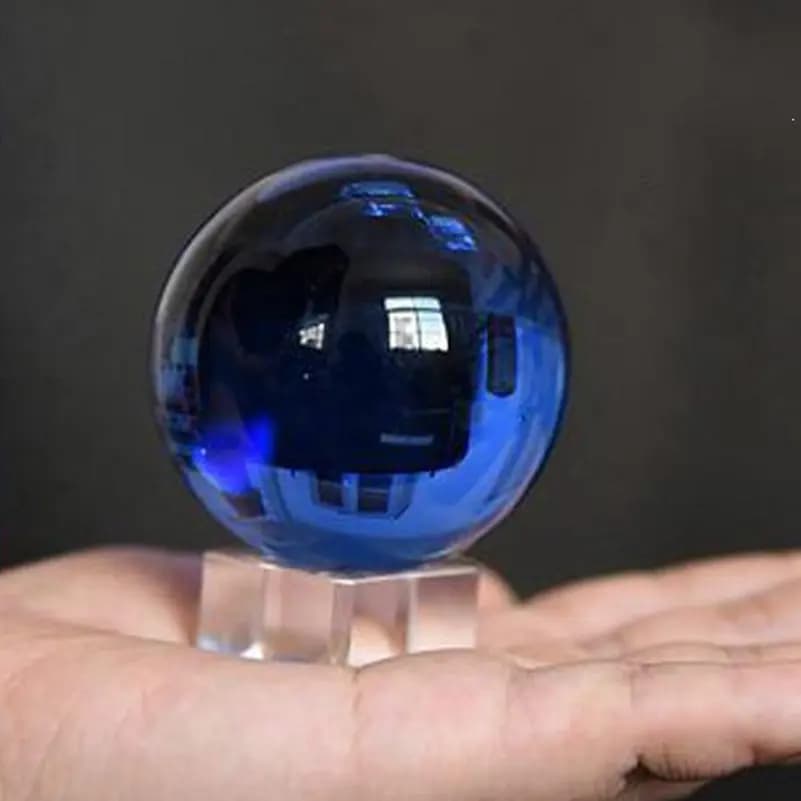Blue Crystal Ball Ornament 40MM