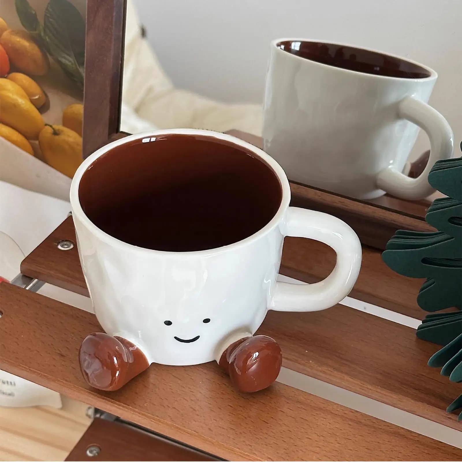 Funny Coffee Mug Adorable Home Kitchen Drinkware Ceramic Coffee Tea Cups for Wine Latte Water Hot Cocoa Cold Hot Drinks