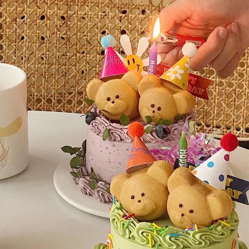 8 Cavity Bear Shaped Baking Mold