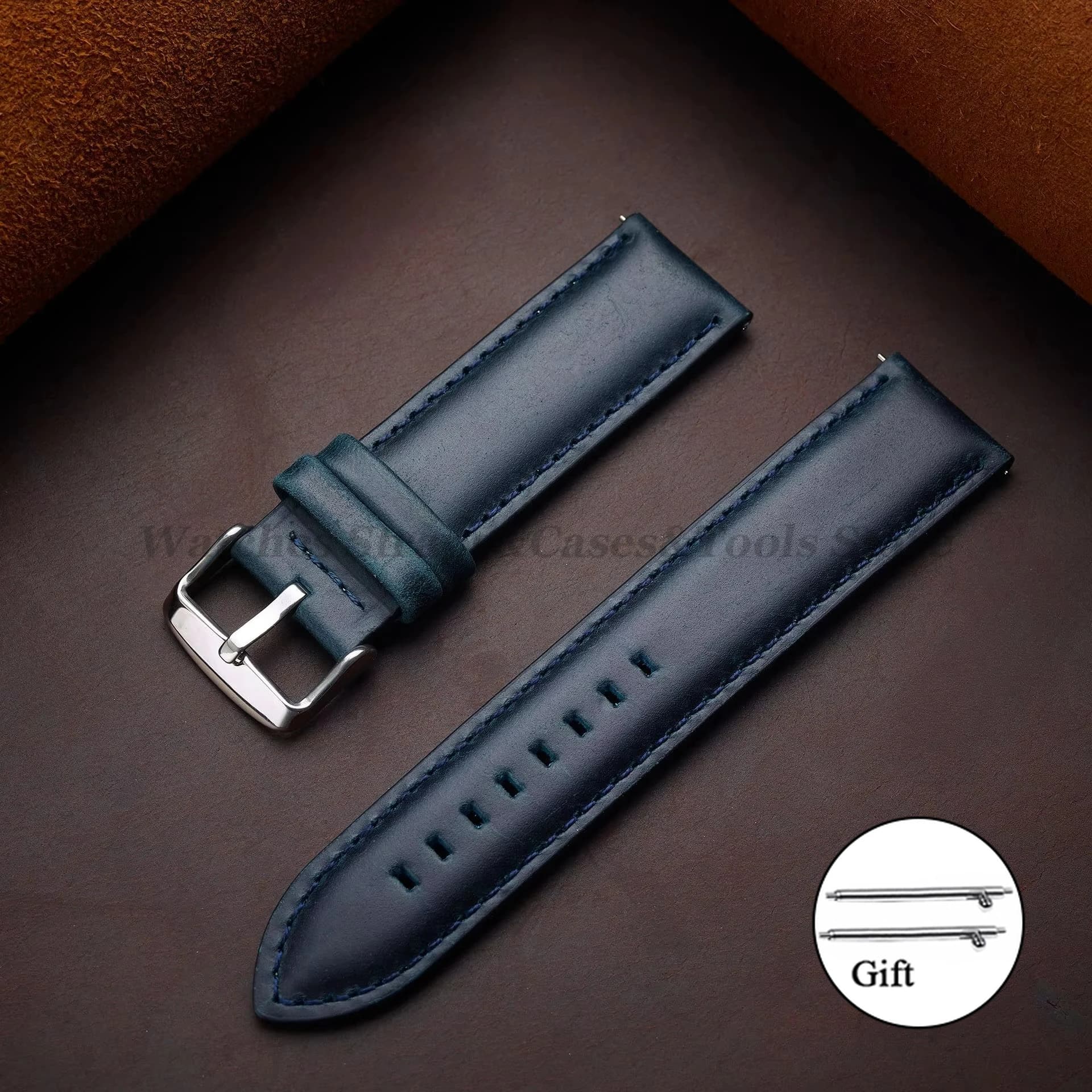 Leather Watch Strap with Quick Release