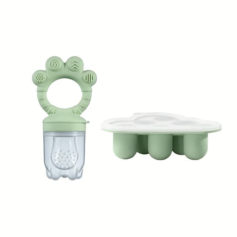 Baby Feeding Set with Fruit Feeder and Freezer Mold