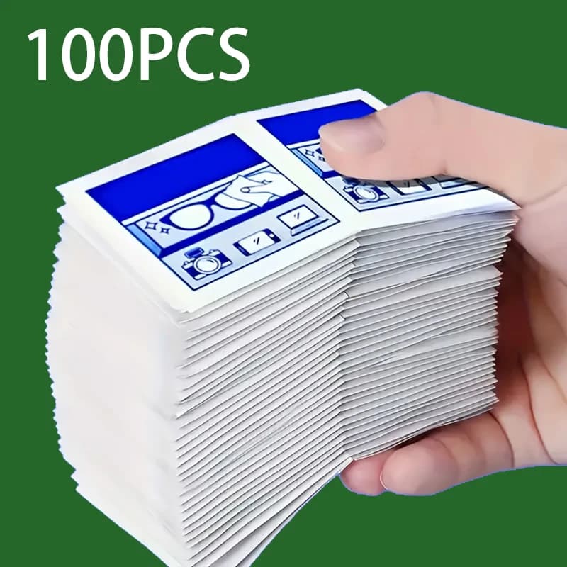Disposable Glasses and Screen Cleaning Wipes