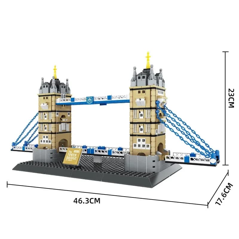 London Tower Bridge Brick Architecture Model Set